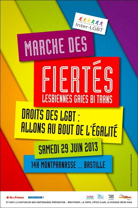 Affiche Gay Pride Paris 2013
