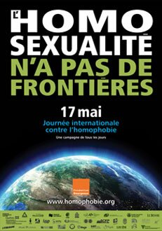 Affiche Journée internationale contre l'homophobie
