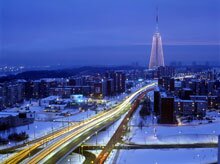 Tour du centre de télévision à Vilnius