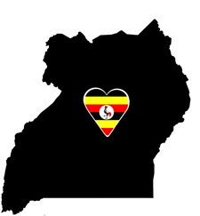 Fond de carte de l'Ouganda