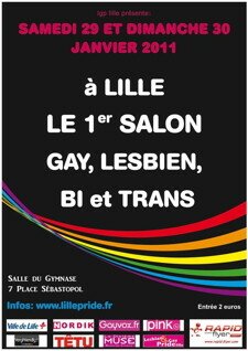 Affiche du 1er Salon LGBT à Lille