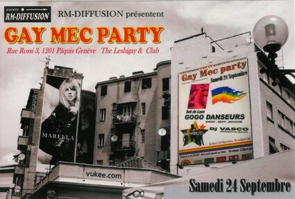 Affiche Gay Mec Party by RM Diffusion