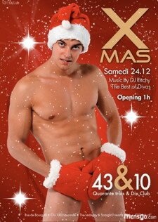 Affiche réveillon X-Mas au 43&10 club