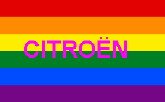 Logo Citroën arc-en-ciel