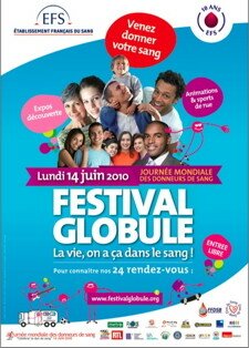 La vie gay, on a ça dans le sang ! Affiche don du sang