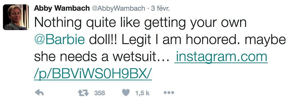 Tweet d'Abby Wambach