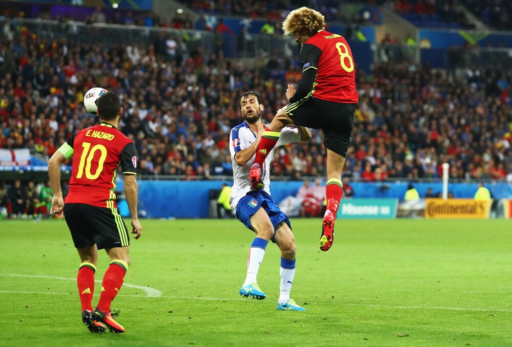 Hazard et Fellaini (Belgique)