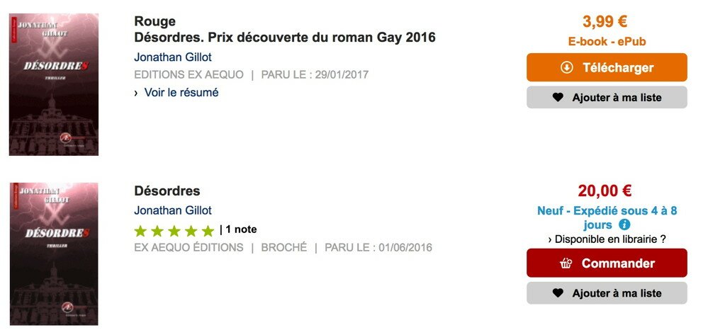 Désordres de Jonathan Gillot
